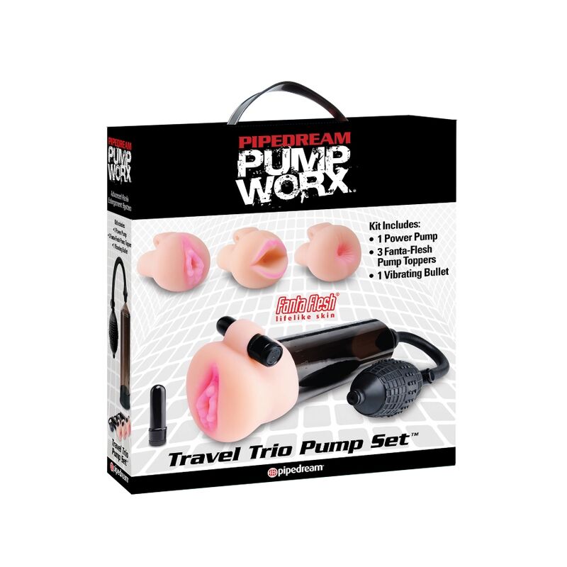 PUMP WORX - TRAVEL TRIO PUMP SET
