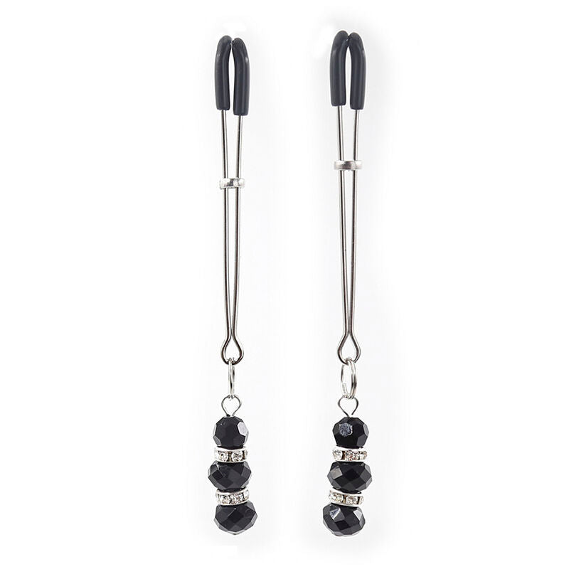 OHMAMA FETISH - NIPPLE CLAMPS WITH CRYSTAL STONES