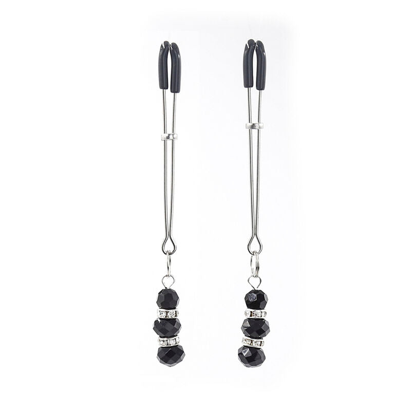 OHMAMA FETISH - NIPPLE CLAMPS WITH CRYSTAL STONES