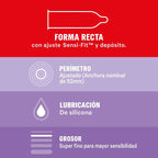 DUREX - SENSITIVE CONTACT TOTAL 12 UNITS