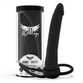MYTHOLOGY - COBI ONYX ANAL DILDO WITH COCK AND TESTICLE RING 13 SILICONE CM