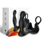 ARMONY - SURROUND VIBRATOR ANAL &amp; STIMULATOR TESTICULOS &amp; RING REMOTE CONTROL BLACK