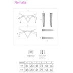 LIVCO CORSETTI FASHION - NEMALIA SET LIGUERO + MEDIAS + GUANTES NEGRO