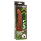 CALEXOTICS - MAXX RIBBED DUAL PENETRATOR 10 VIBRATIONS BROWN