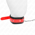 KINK - NECKLACE WITH RED STRAP 65 CM ADJUSTABLE 36-43 CM X 5 CM