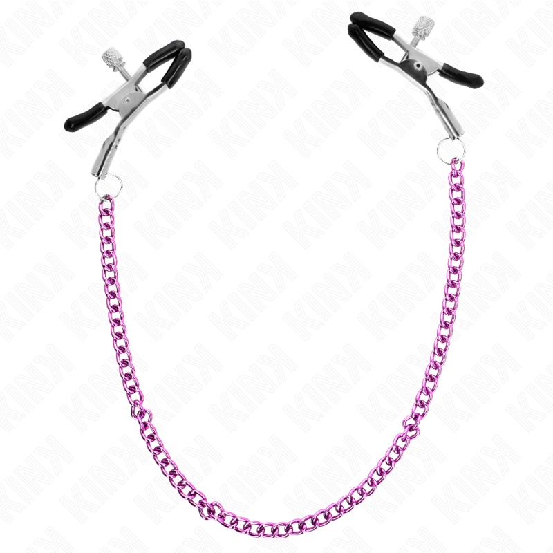 KINK - CHAIN ​​NIPPLE CLAMPS PURPLE 30 CM
