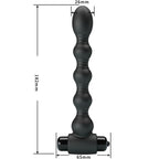 PRETTY LOVE - LYNN SILICONE ANAL PLUG 10 VIBRATIONS BLACK
