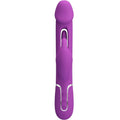 PRETTY LOVE - KAMPAS 3 IN 1 MULTIFUNCTION RABBIT VIBRATOR  PURPLE