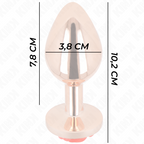 KINK - PINK GOLD ANAL PLUG WITH RED ROSE L