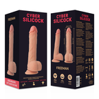 CYBER SILICOCK - STRAP-ON FREEMAN LIQUID SILICONE WITH 3 RINGS FREE 20 CM -O- 3.8 CM
